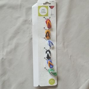 Flip Flop Wine Glass Charms